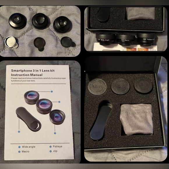Keywing Phone Cameras x3 lense, Phone Lenses Kit IPhone, Android, & Samsung - Picture 3 of 4